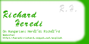 richard heredi business card